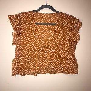 Crop top medium shein floral print